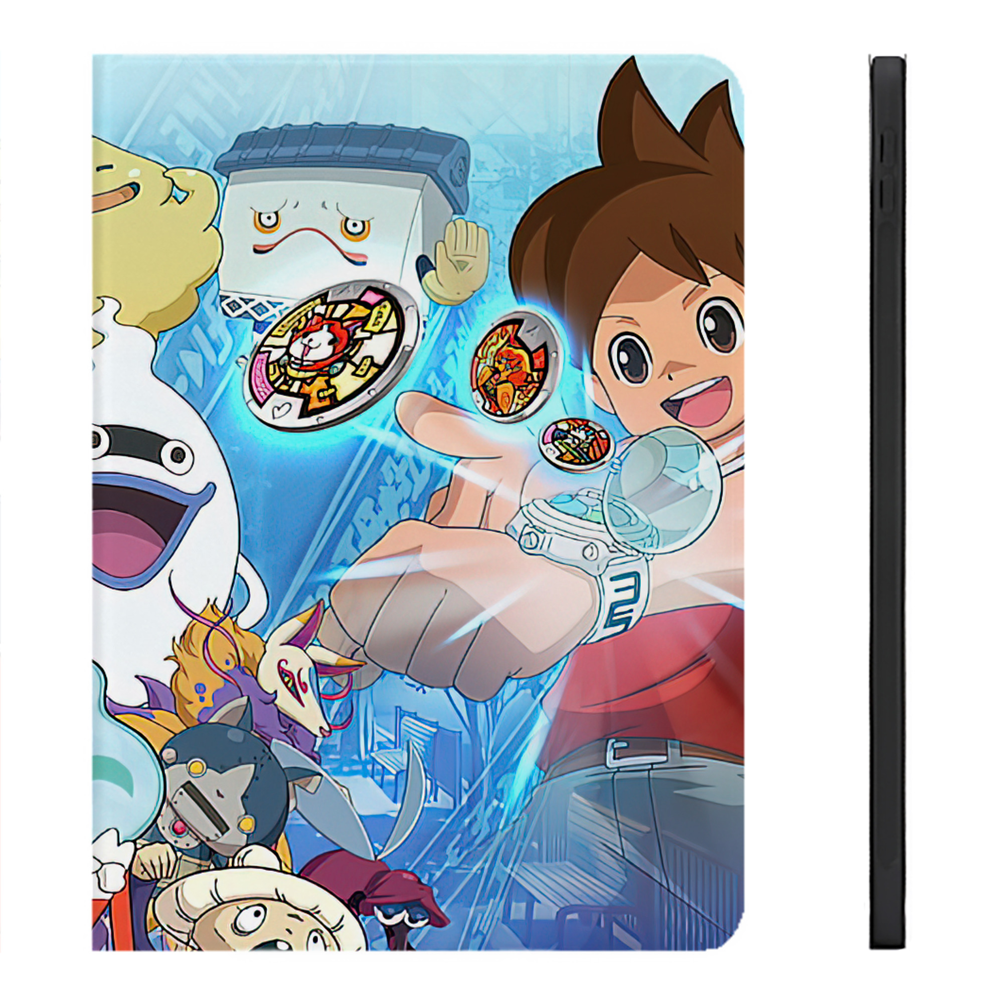 （画像用） 妖怪ウォッチ Yo-kai Watch IPadケース ペンホルダー付き ブックスタイルデザイン
